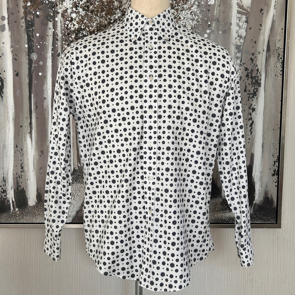 Brooks Brother Madison Fit Supima Cotton Blend Long Sleeve Button Down Shirt - M
